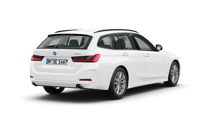 BMW-318d Touring - Heckansicht