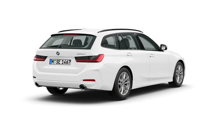 BMW-320d Touring - Heckansicht