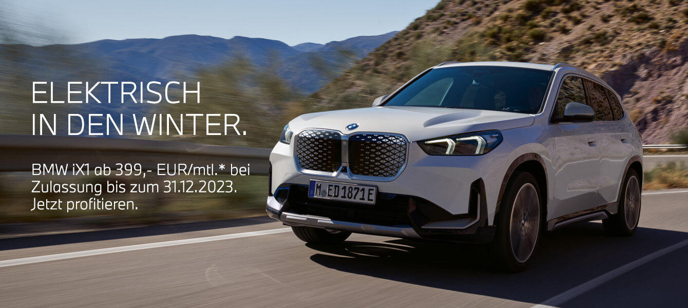 Winter Aktion: BMW iX1 ab 399 EUR/mtl. leasen